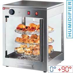 Vitrine chauffante rotative d.420 mm
