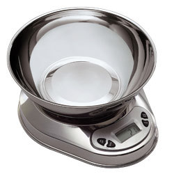 Balance inox avec cuvette, 5 kg