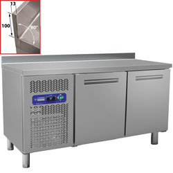 Table frigorifique ventilee 2 portes 245 lt