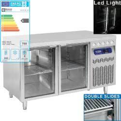Table frig. vent. 2 portes vit.gn 1/1 260l