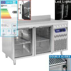 Table frig.murale vent.2 p.vitr. gn1/1, 260l