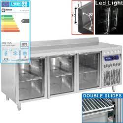 Table frigor.murale vent.3 p.vit. gn1/1 405l