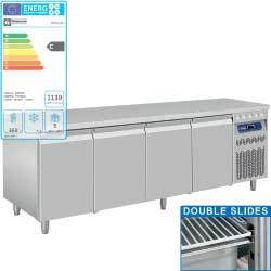 Table frigor. vent.4 portes gn 1/1, 550 l.