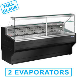 Comptoir vitrine refrigeree vitre droite 90°