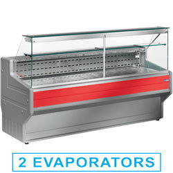 Comptoir vitrine refrigeree vitre dr.90°
