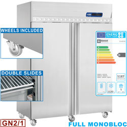 Arm. congélectrique vent. 1400 l. 2 portes gn2/1