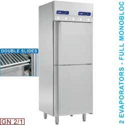 Armoire frigorifique + congélectrique 2x350l. gn2/1