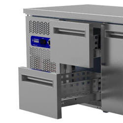 Kit bloc tiroirs ½ + ½ tables mr.../tp