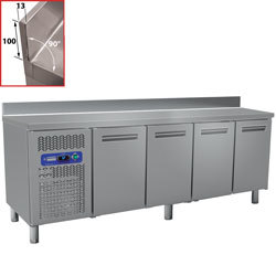 Table frigorifique vent.4 portes gn 1/1 550l