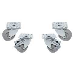 Kit 4 roues pivotantes, armoires