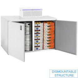 Coffre de "stockage" , 1800 l, 2 portes