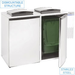 Refroidisseur de dechets "double" s/groupe