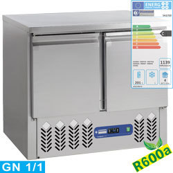 Table frigo. compact 2 portes gn1/1 240l.