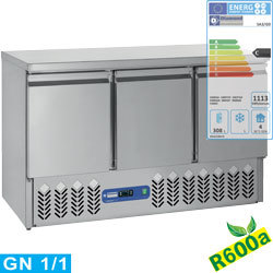 Table frigo. compact 3 portes gn1/1 380l.