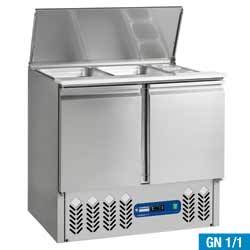 Saladette + couvercle + reserve 2 portes 240 l.