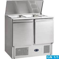 Saladette + couvercle + reserve 2 portes 240 l.