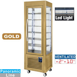 Vitrine panora. 5 grilles,360l gold