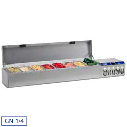 Structure refrig. gn 8x 1/4 + couv.