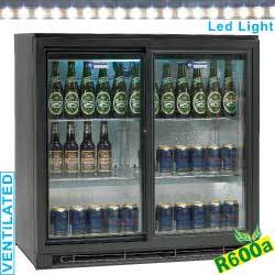 Refr. de bout. vent."back bar"2 portes couli