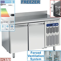 Table congélectriquemurale vent 2 portes gn1/1 260l