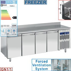 Table de congélectrique murale ventilee 4 p.gn1/1