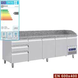 Table frigo 3 p.600x400 + 3 tir.n. + tir.ust.