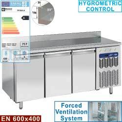 Table frig.murale vent. 3 p. en600x400, 550l
