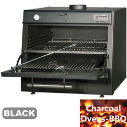Four-bbq à charbon, gn1/1 + gn2/4 (75kg/h)
