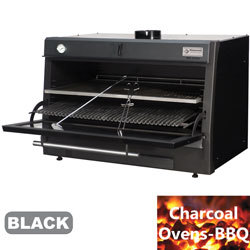 Four-bbq à charbon, gn2/1 + gn1/1 (150kg/h)