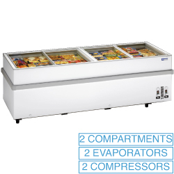 Conservateur panoram. 2 compresseurs 2 t°