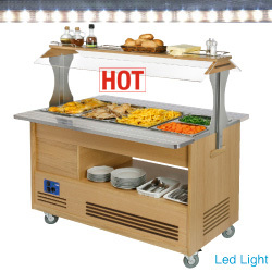 Buffet chauf. b-marie 4x1/1-150 bois chêne