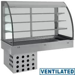 électriquetop + vitrine ouv./3niv.refrig.vent.4gn1/1