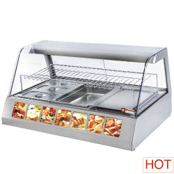 Vitrine chauffante ventilee 3x gn 1/1