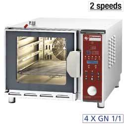 Four électrique prog. vapeur/convection 4x gn 1/1