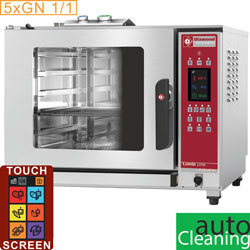 Four électrique ts. vapeur/convection 5x gn 1/1 ac