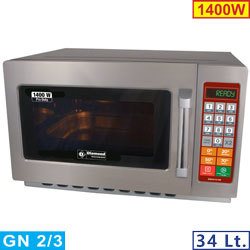 Micro-ondes inox gn 2/3, 1400 w dig.34 lt