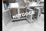 table réfrigérée avec dosseret Netgoce