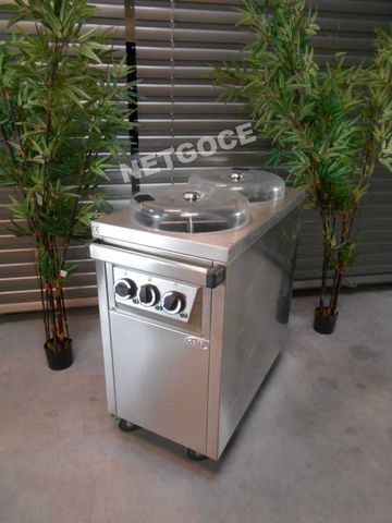 Chariot chauffe assiettes Netgoce
