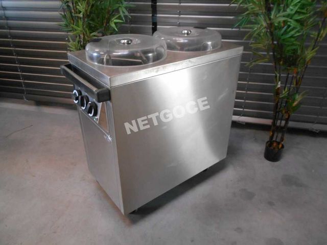 Chariot chauffe assiettes Netgoce