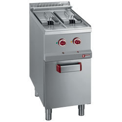 Friteuse electrique 2 cuves 7 l. sur armoire