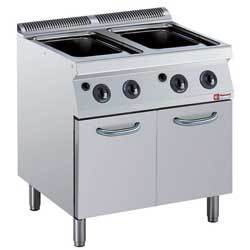 Cuiseur a pates gaz 2x 24,5l. s/arm s/panier