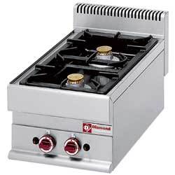 Cuisiniere gaz 2 feux vifs-top