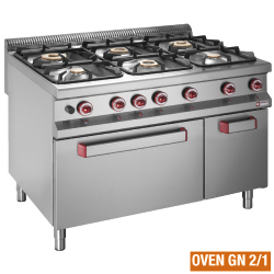 Fourneau 6 feux/four gaz + armoire neutre