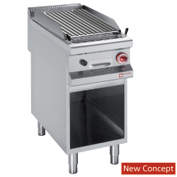 Gril. pier. de lave, g. 1/2 m. d/face ar.ouv