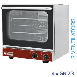 Four à convection élect. 4x gn 2/3