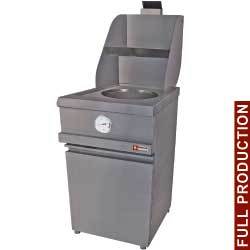 Friteuse gaz heavy duty, 1 cuve ronde, mécan