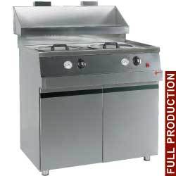 Friteuse gaz - 2 cuves rondes