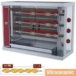 Rotissoire a poulets vitro. 3 broches