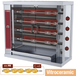 Rotissoire a poulets vitro. 4 broches