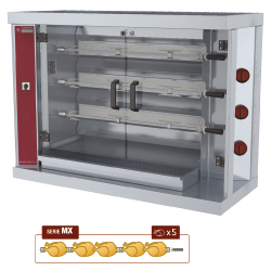 Rotissoire a poulets gaz 3 broches
